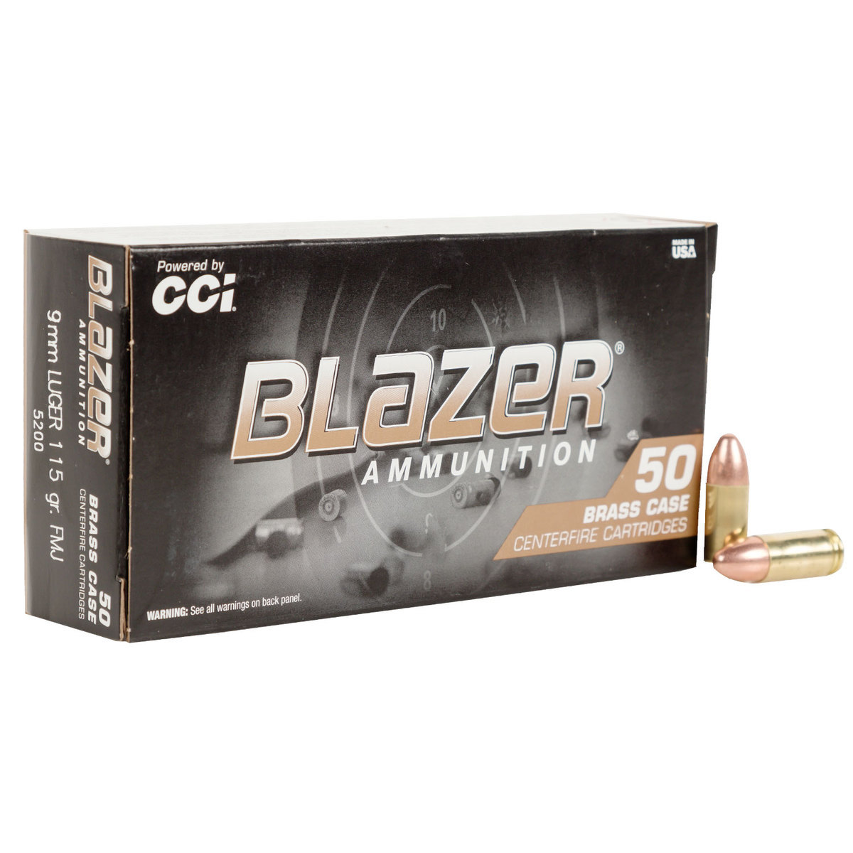 CCI 9mm Blazer 115 Grain - (Box of 50) .