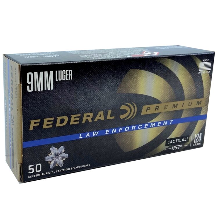 Federal 9mm HST Law Enforcement 124 Grain (Box of 50) Firebird Ammunition