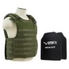 NIJ Level IV (Ceramic Core)Total Ballistic Vest with Front/Back/Side Armor (11x14) - OLIVE GREEN